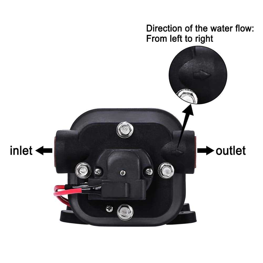 Camplux Camplux JK-4000 12V Water Pressure Diaphragm Pump 3.3GPM, 40PSI, 12.5LPM for RV Camper, Marine Boat, Lawn JK-4000