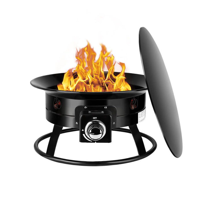 Camplux Camplux Outdoor Propane Fire Pit with Cover and Carry Kit, Auto-Ignition FP19AL