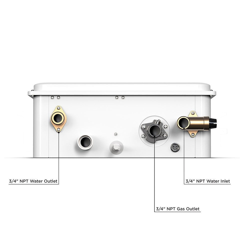 Eccotemp Eccotemp Builder Series Indoor 6.8 GPM Natural Gas Tankless Water Heater 6.8GB-ING