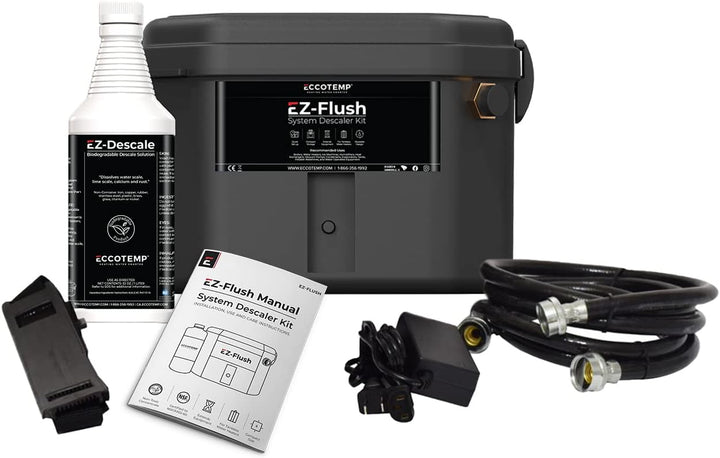 Eccotemp Eccotemp EZ-Flush System Descaler Kit with Pump and Solution, Durable Tankless Water Heater Flushing Kit