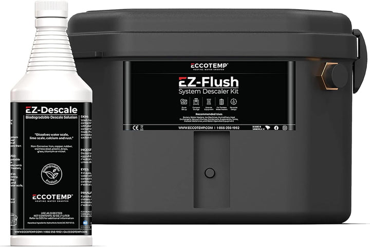 Eccotemp Eccotemp EZ-Flush System Descaler Kit with Pump and Solution, Durable Tankless Water Heater Flushing Kit