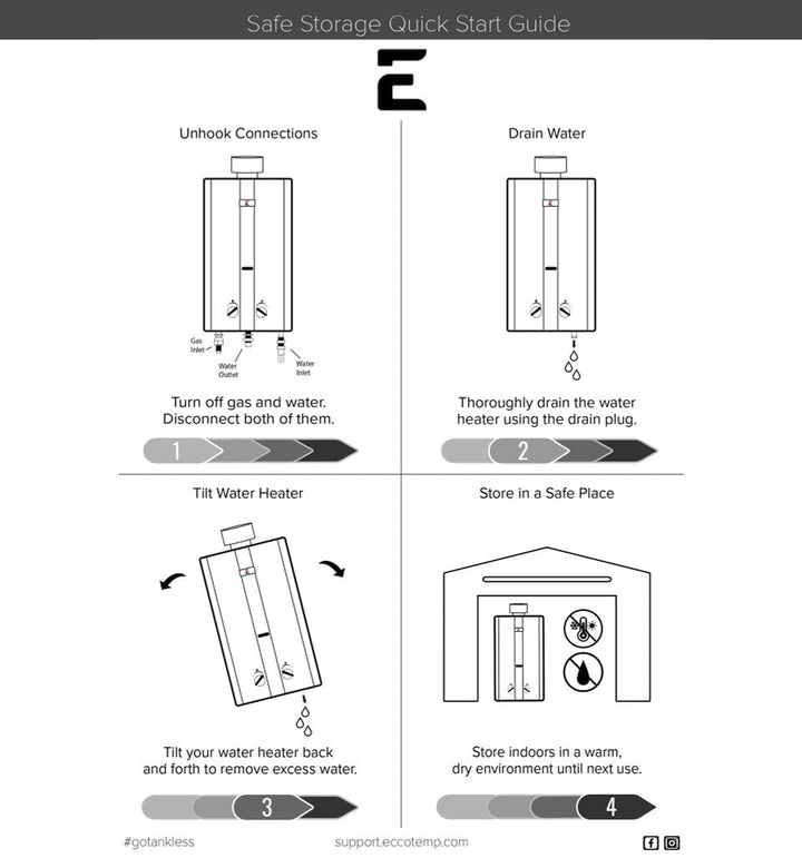 Eccotemp Eccotemp  L10 3.0 GPM Portable Outdoor Tankless Water Heater L10