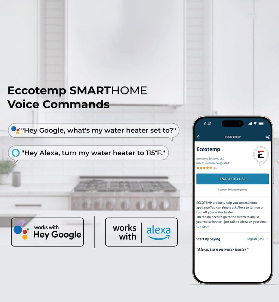 Eccotemp Eccotemp SmartHome Indoor 4.5 GPM Natural Gas Tankless Water Heater, SHLX Series SHLX-NG